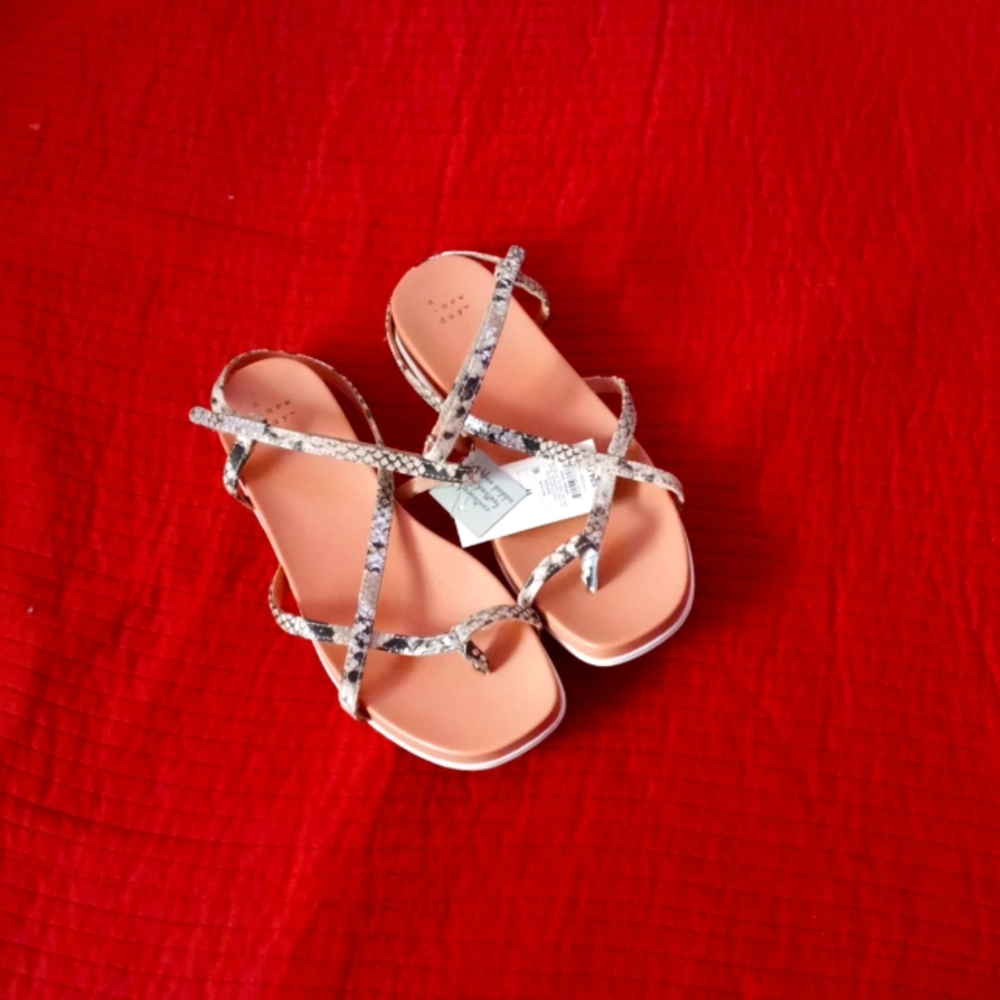 A New Day Snakeskin Sandals